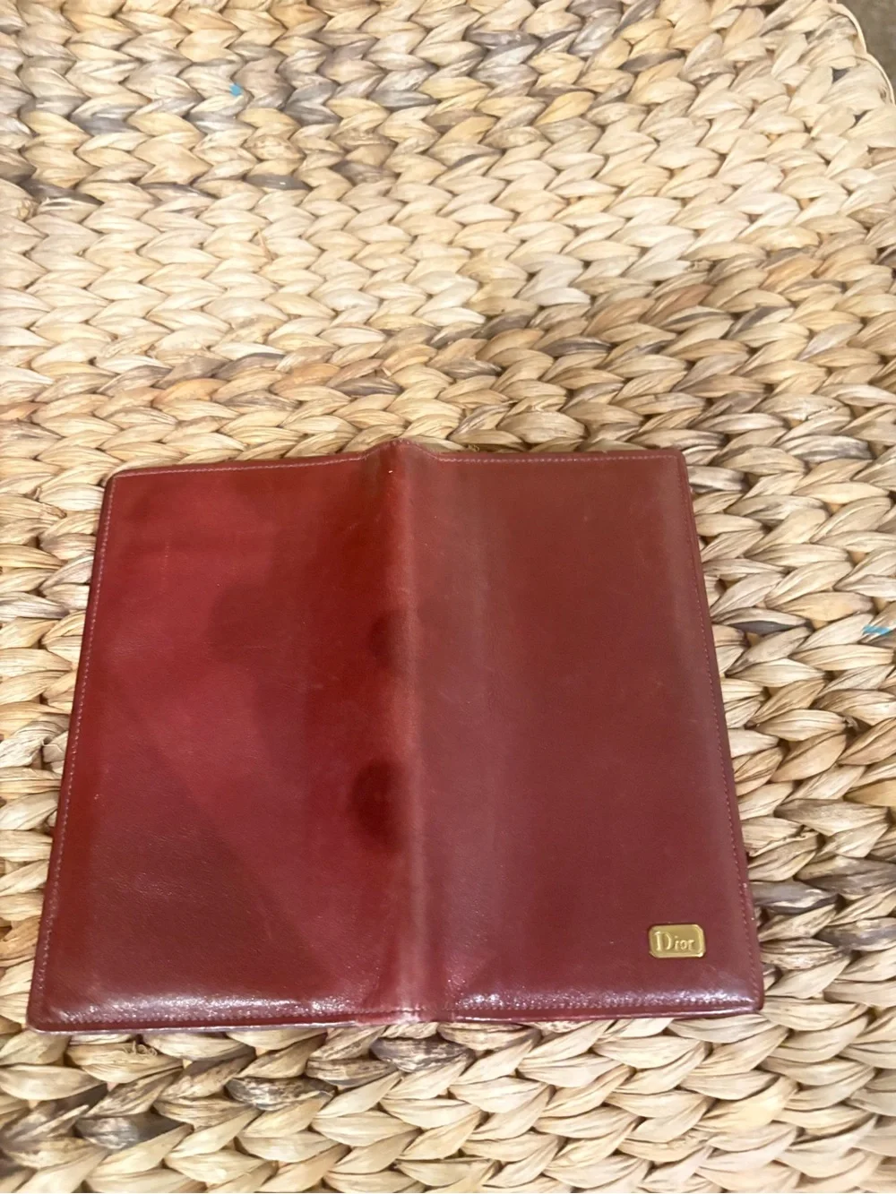 Vintage Christian Dior leather billfold wallet